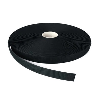 20MM SEW IN SINGLE SIDE BLACK HOOK 25M Habico